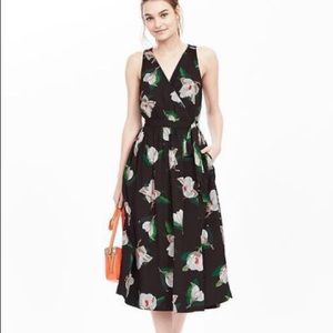 Banana Republic Magnolia Print Wrap Dress